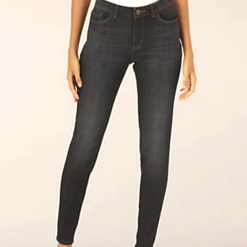 Lee Rider's Women's Regular Fit, Midrise, Skinny, Deep Dyed Jeans, Size 18
